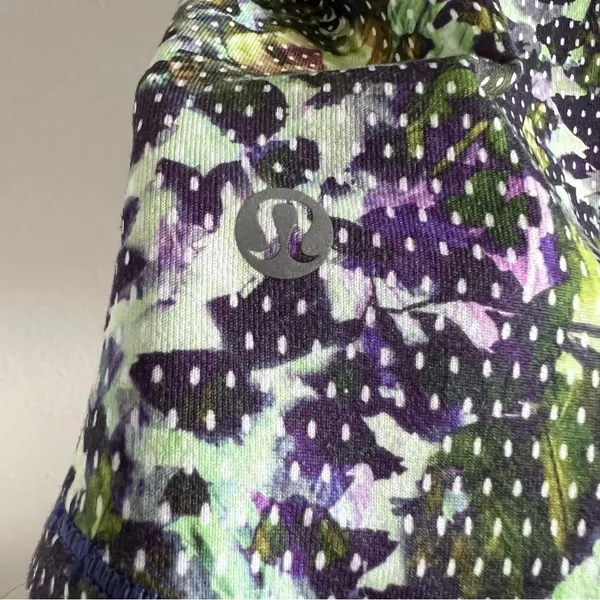 Lululemon Active Tank Top Shelf Bra Floral Sport Backdrop Iris 4 - Image 8
