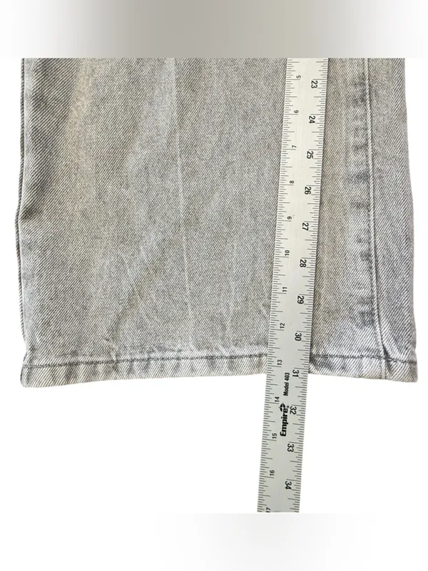 Edikted NWT Gray Washed Wide Leg Jeans Size Women’s Size M High Rise Y2K Baggy - Image 12
