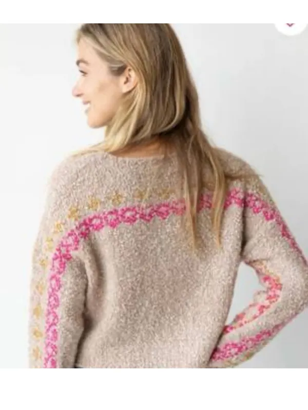 Natural Life Boucle Printed Sweater - Image 2