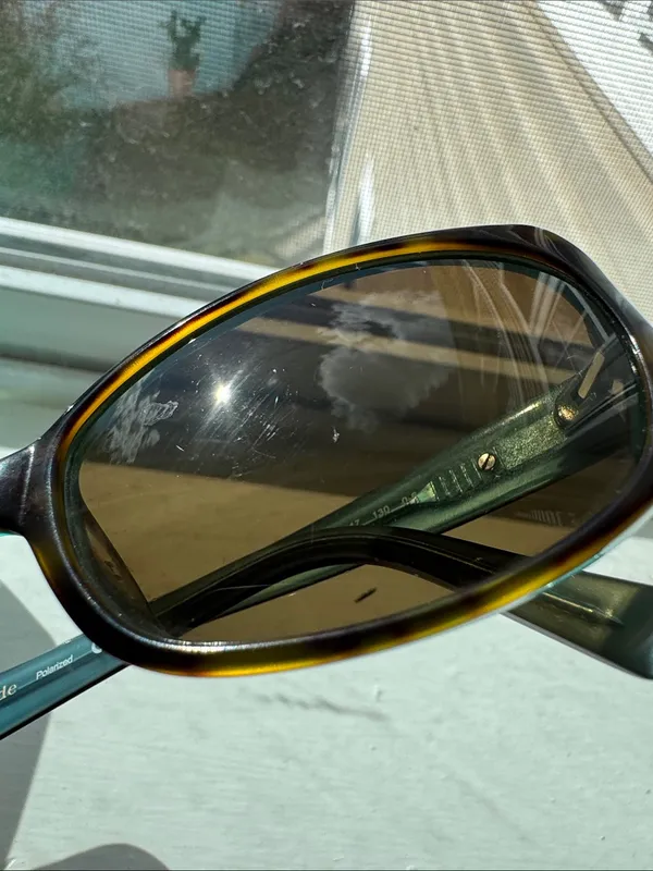 kate spade Tortoiseshell Frame Sunglasses with Dark Green Lenses - Image 8
