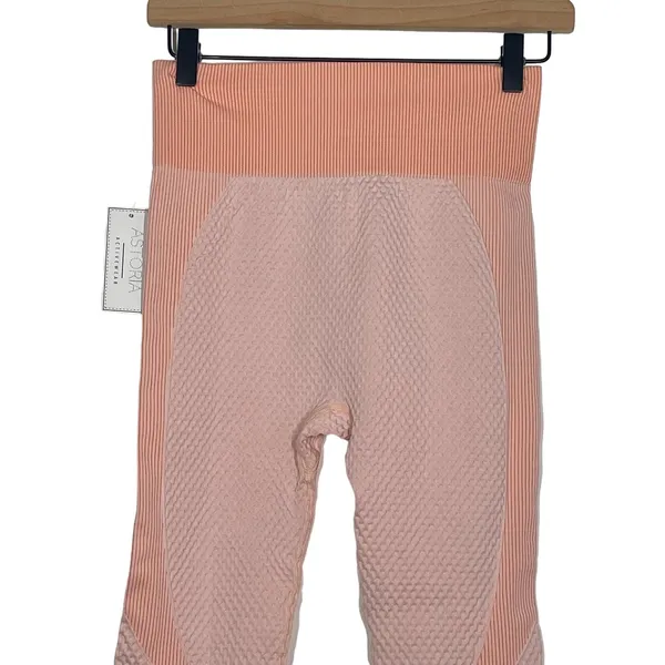 NEW‎ Astoria Activewear Momentum Leggings Peaches & Cream Women’s Size Large - Image 5