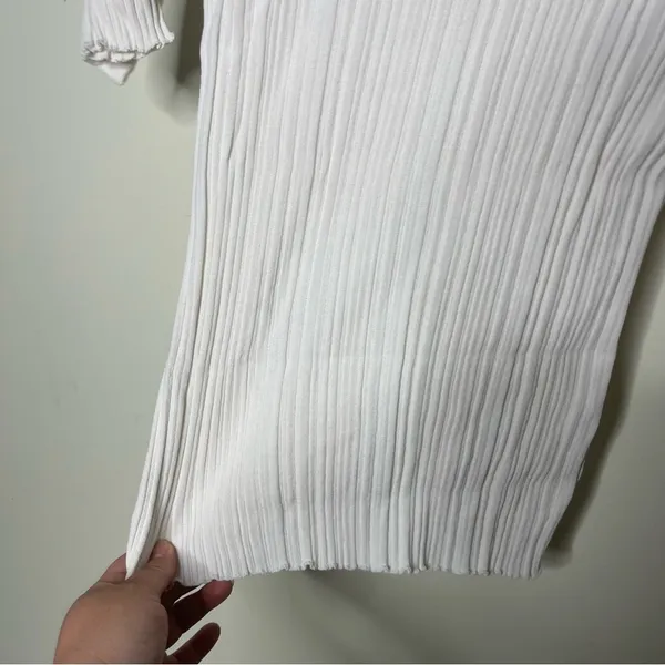 HOLZWEILER Taiger Knit Tee in off white ecru sz M - Image 7