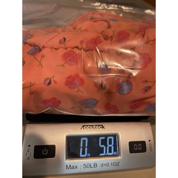 Delia’s Strapless Micro Floral Dress M Orange Blush Tube Mini Y2K Sheer NWT Flaw - Image 11