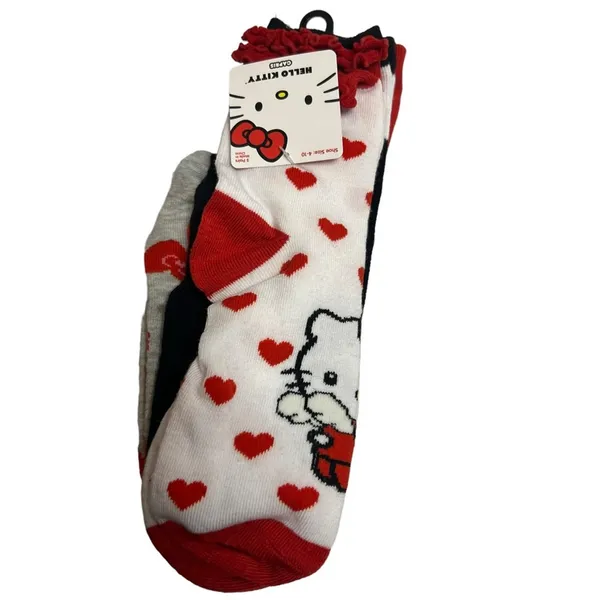 NWT Hello‎ Kitty Sanrio socks Valentine’s Day theme - Image 2