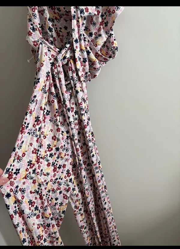 Free People Vibe Check floral print jumpsuit in multi Size Small - Image 6