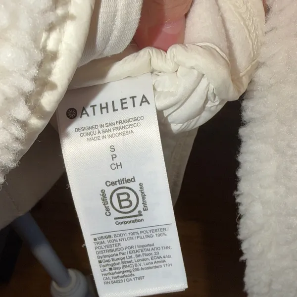 Women's White Sherpa Pullover Jacket - Image 14