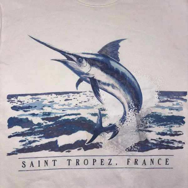 Hollister Relaxed Fit St. Tropez France graphic crewneck sweatshirt - Image 3