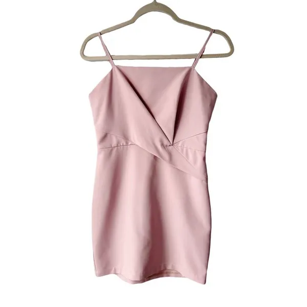 Superdown Pleated Fitted Strappy Mini Dress Sz S - Image 2