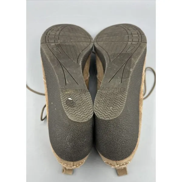 Sperry Harlow Suede Leather Chukka Wedge Ankle Boots‎ Womens 11 M - Image 7