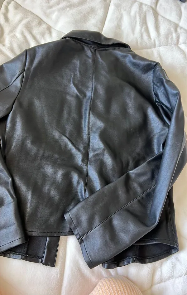 Leather Black Jacket - Image 4