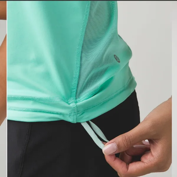 Lululemon Drop It Like It's Hot Tank Menthol color size 6 / small - Image 5