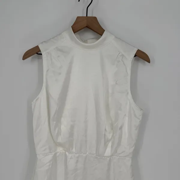 Lulus White Mock Neck Sleeveless Mini‎ Dress Party Cocktail NWT Medium - Image 5