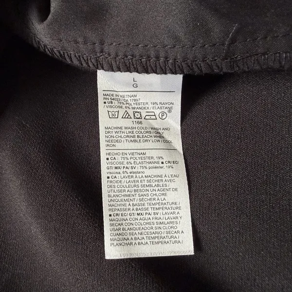 New Old Navy Extra High Rise Taylor Wide Leg Trousers Pants Black Size Large - Image 15