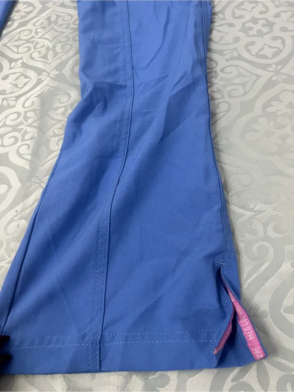 Med Couture Straight-Leg Scrub Pants in Periwinkle - Image 6