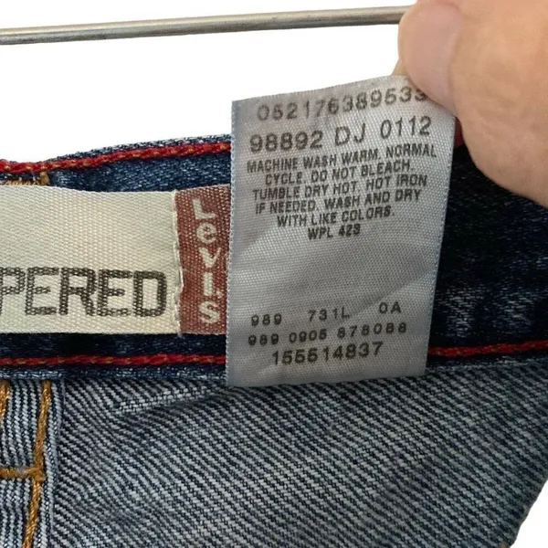 Levi’s 550 Retro Relaxed Tapered Jeans Women’s 10S Normcore‎ Denim Blue Jeans - Image 5