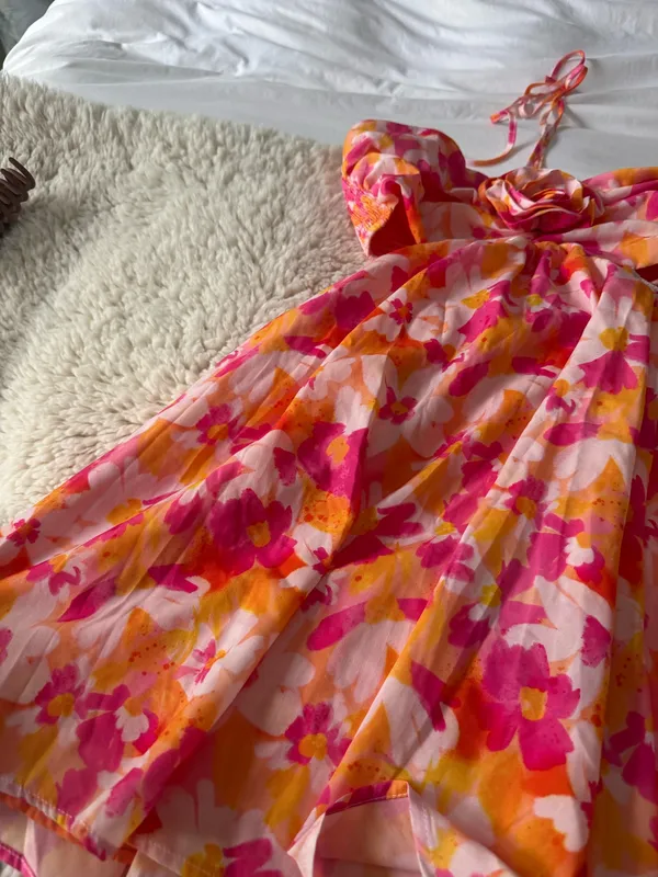 Boutique Floral sunset flowy dress - Image 6