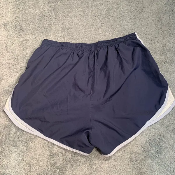 Nike Women's Dark Blue Athletic Shorts - Image 5