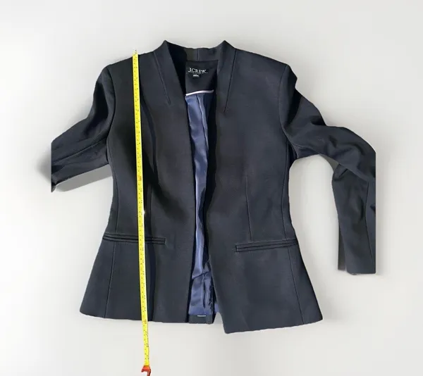 J CREW Going Out Blazer In Stretch Twill Black Size 4 - Image 14