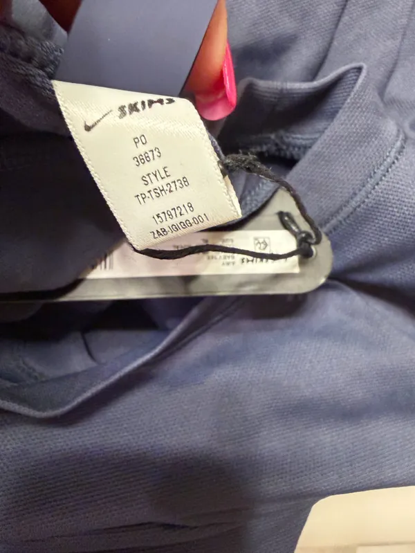 NWT Nike Skims Airy Baby tee size xl in deep royal - Image 8