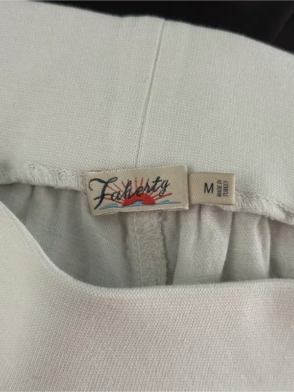 Faherty Arlie Day Joggers in White - Image 4