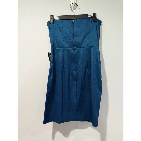 NEW Vintage Teeze Me Mini Dress XS/S* Turquoise Strapless Feathers Party Hoco - Image 2