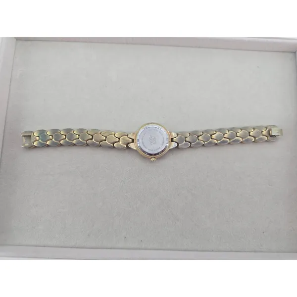 Elizabeth Taylor Wrist Watch Womens Two-Tone Rhinestone Bezel Analog Quartz* - Image 4