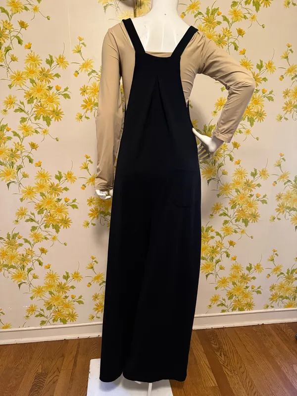 HALARA Black Wide-Leg Jumpsuit with Adjustable Straps size M Tall - Image 5