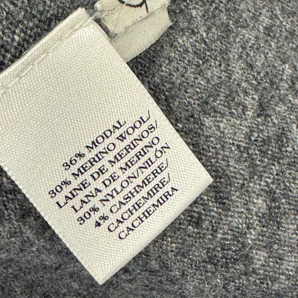 Ann Taylor Merino Wool Cashmere Blend Open Front Cardigan Sweater Small Gray - Image 6