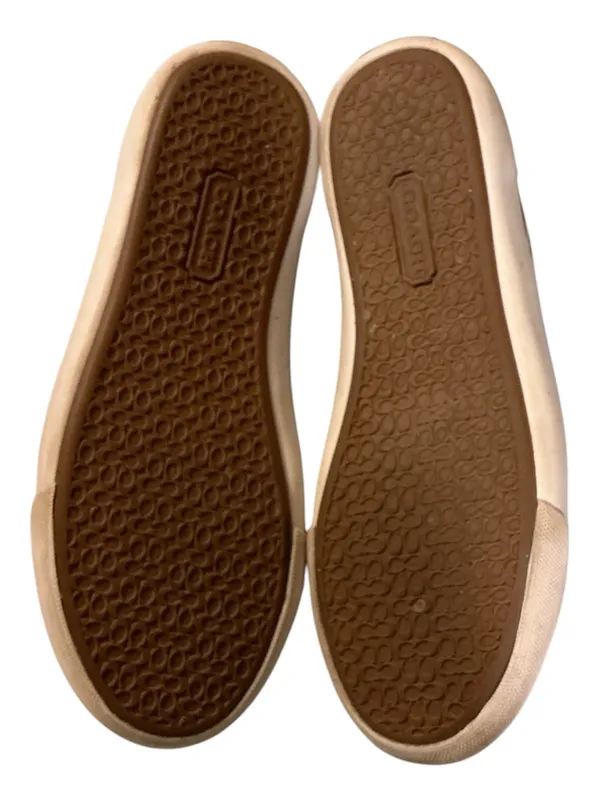 Coach Barrett Signature Canvas Low Top Sneakers Brown / Tan Size 7B - Image 6