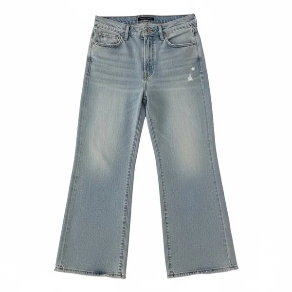 American eagle high waist distressed wide leg, never worn - Image 2