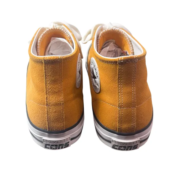 Carefully Chosen ❤️ mustard yellow Converse high tops Size W 11.5/M 9.5 - Image 3