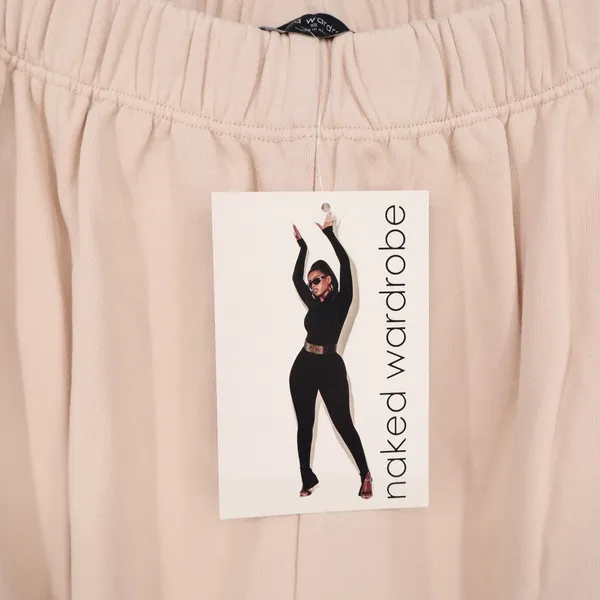 Naked Wardrobe Tan Beige Crewneck Sweatshirt Joggers Lounge Set M - Image 10