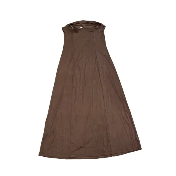 Urban Renewal Remnants Ruched Brown Strapless Tube Maxi Dress Size Medium NWT - Image 2