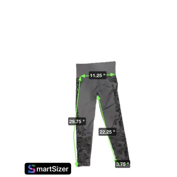 ZYIA Active performance camo seamless leggings grey black high rise ‎ Size Small - Image 5