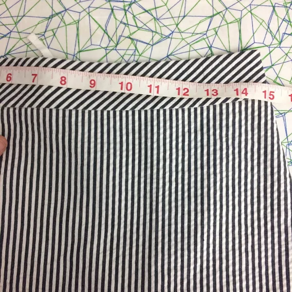 J. Crew Factory NWT $85 The Pencil Skirt in Navy & White Stripe Searsucker Sz 2 - Image 6