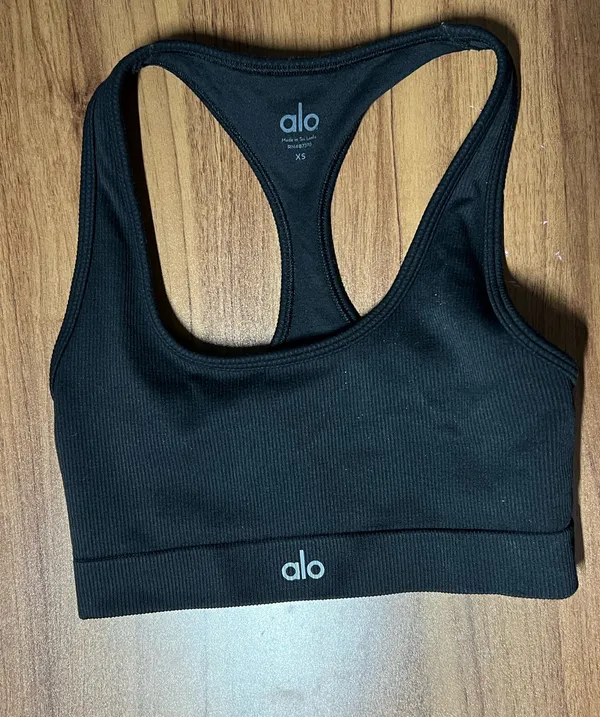 Alo Yoga Bra Seamless Ribbed XS - Image 3