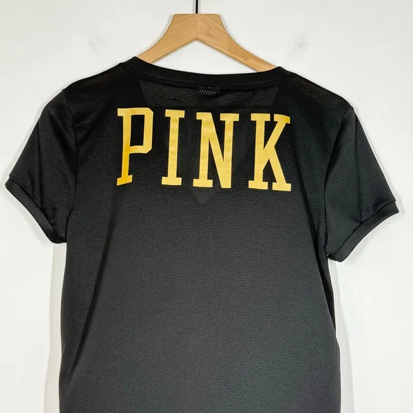 Victoria's Secret New Orleans Saints T-Shirt Sz Medium Black Sequin Football NFL - Image 6