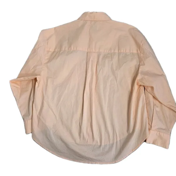 Pistola Womens Sloane Oversized Button Down Hi-Low Long Sleeve Top Orange Sz S - Image 5