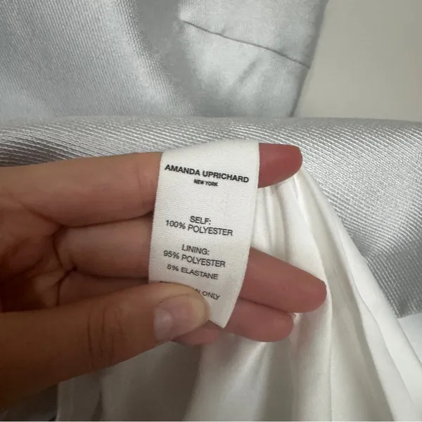 Amanda Uprichard Everhart Satin Twill Mini Dress S - Image 8