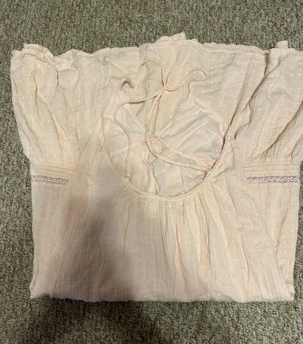 Aerie Pink Low Back Maxi Dress - Image 6