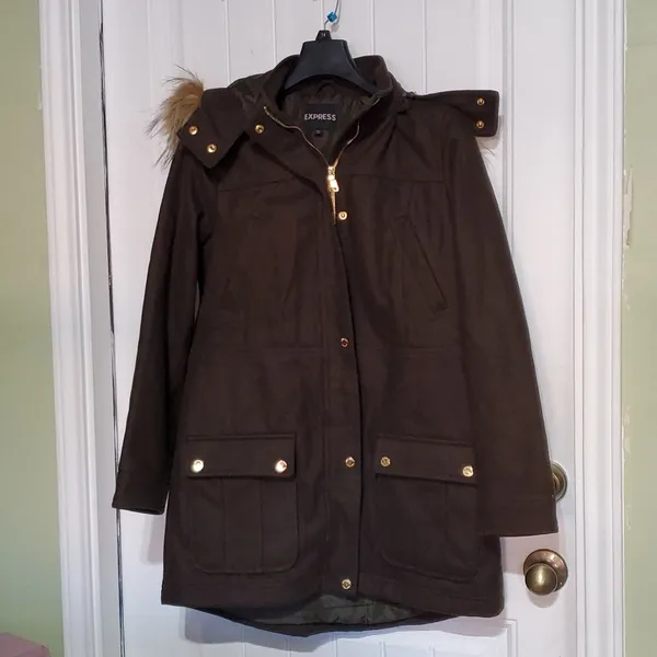 Express Jungle Green Jacket Size M - Image 3