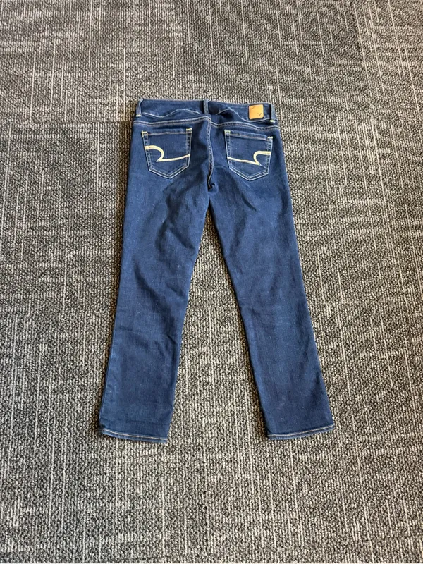 American Eagle Artist Stretch Straight Blue Jeans Size 4 - Image 4