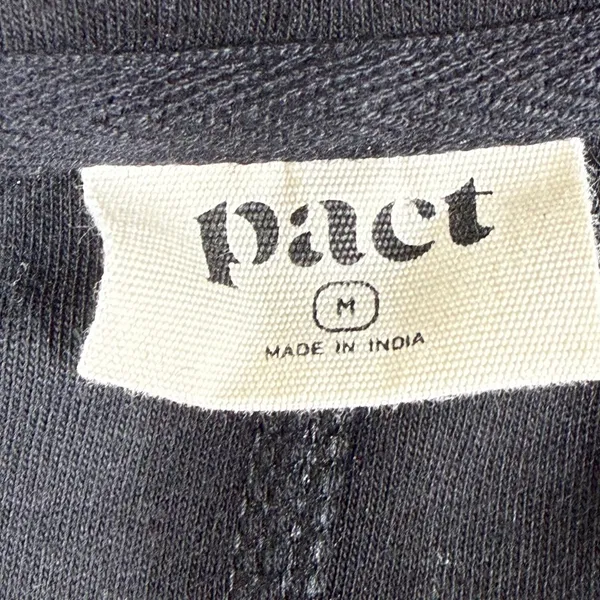 Pact Womens Black 100% Organic Cotton Knit Blazer Cardigan Jacket Size‎ M - Image 2