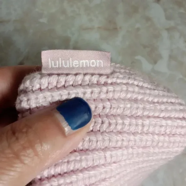 Lululemon Ribbed merino wool Bennie women's size extra large pink Barbie - Image 8