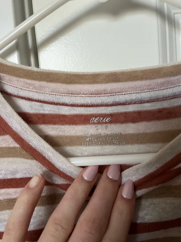 aerie breezy linen t-shirt - Image 3