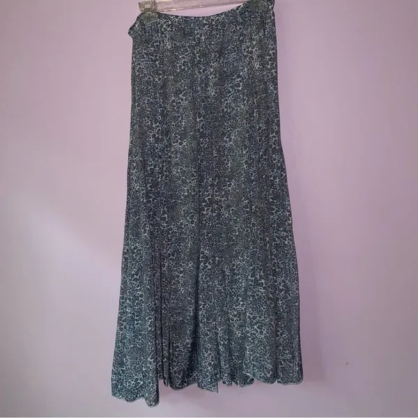 New Directions M Maxi Skirt Boho Animal Print Flounce Pull On - Image 7