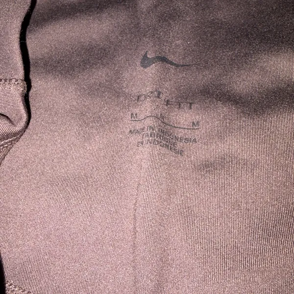 Women’s Nike Size Medium Ankle Mesh Brown Leggings - Image 3
