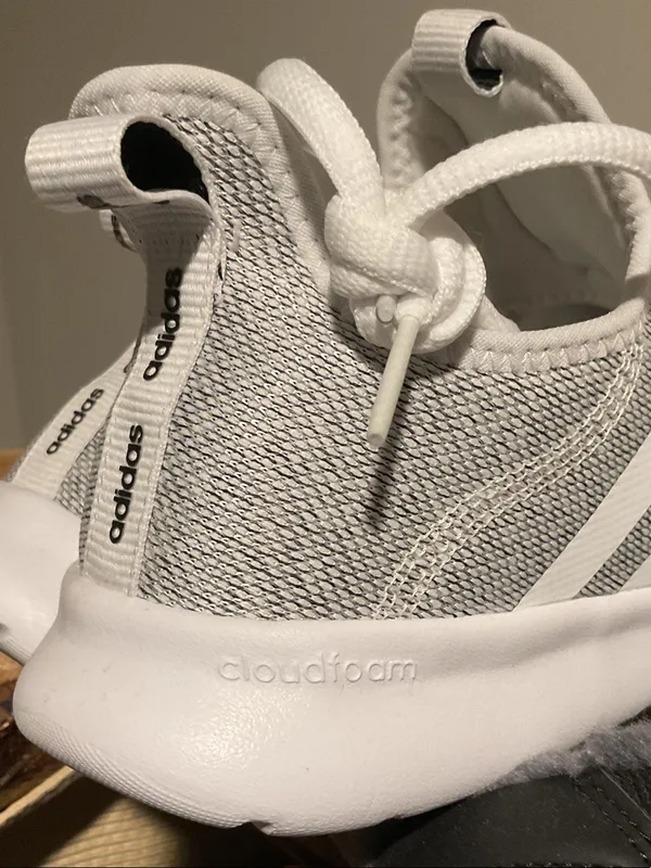 adidas Gray and White cloudfoam running Sneakers - Image 7
