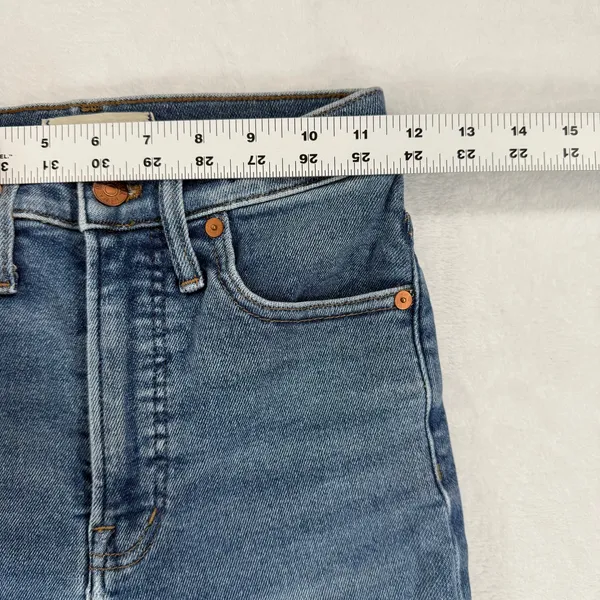 Madewell The Perfect Vintage Jean Mid Rise Blue Wash Denim Women's‎ Size 25 - Image 4