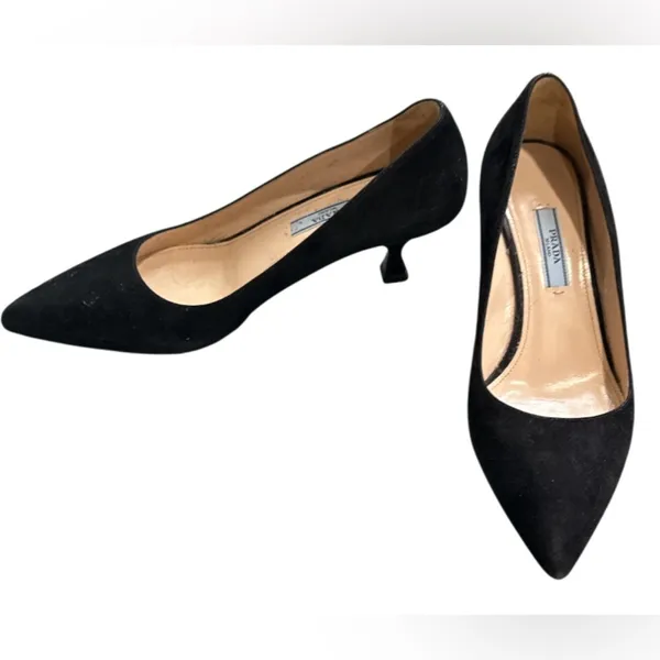 Prada Women's Black Suede Pumps - Image 2